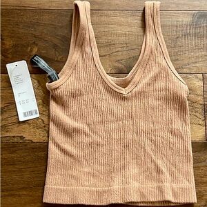 NWT Urban Outfitters Out From Under Drew Seamless Ribbed Cropped Tank Top, Sz S